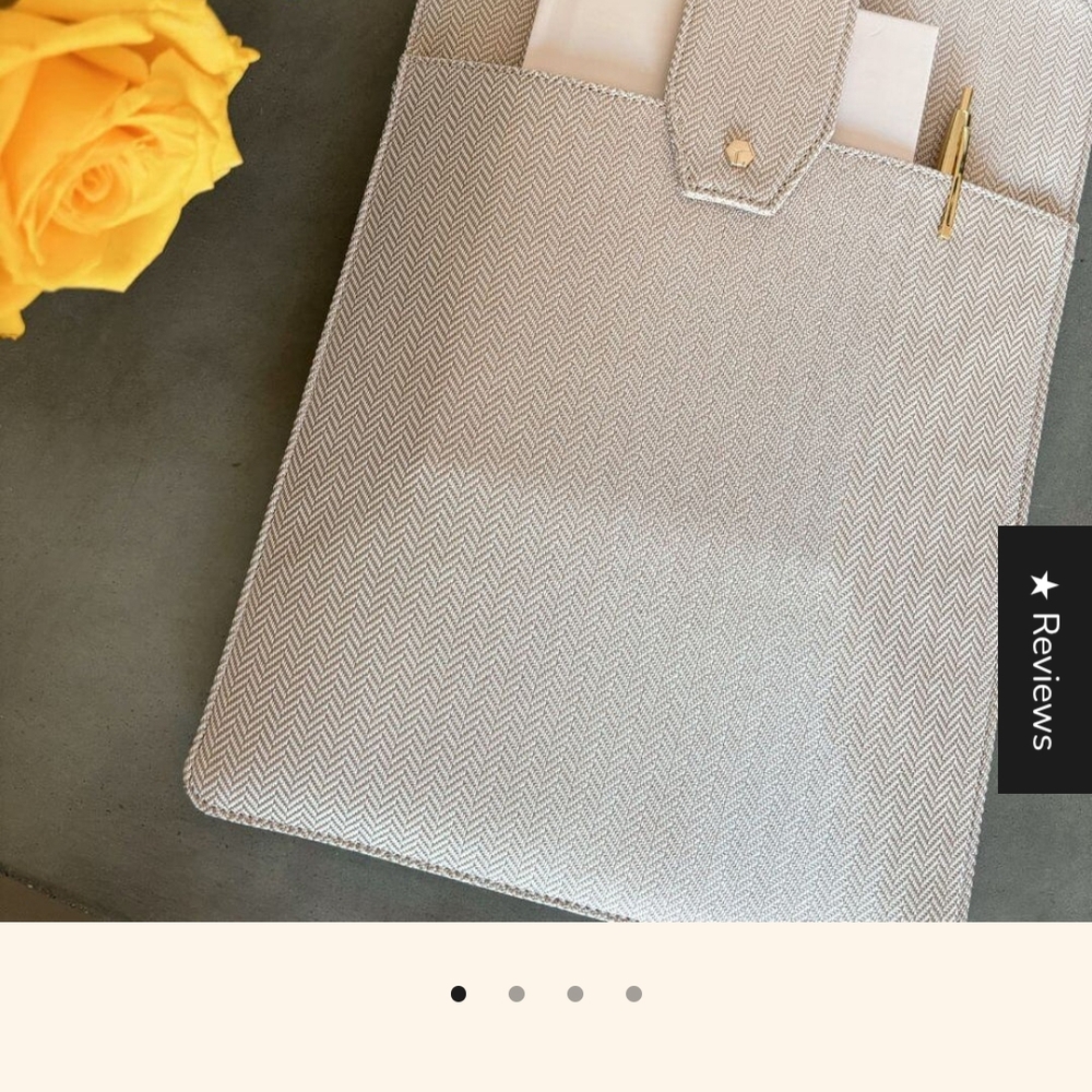 Elegant Gray Laptop Sleeve